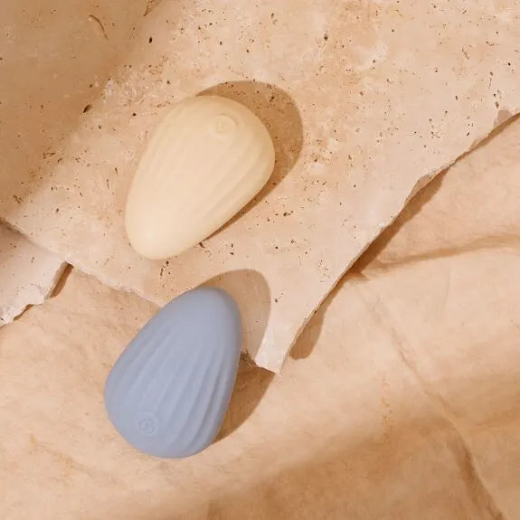 Coffret d'œufs vibrants pastel en silicone doux, idéal pour massage intime.