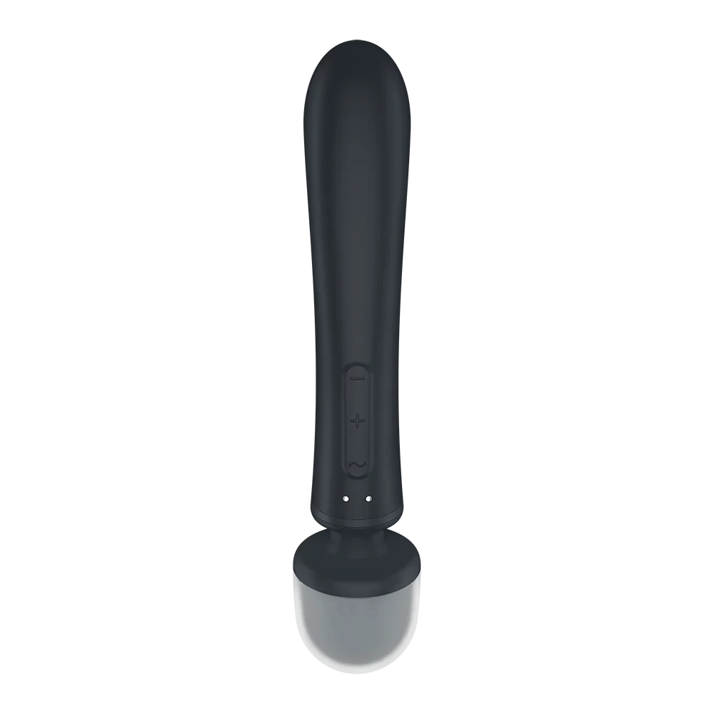 Vibromasseur rabbit noir USB, multifonction en silicone, plaisir intense.