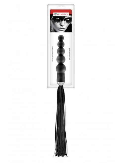 Martinet avec manche chapelet anal noir Fetish Tentation - CC570402