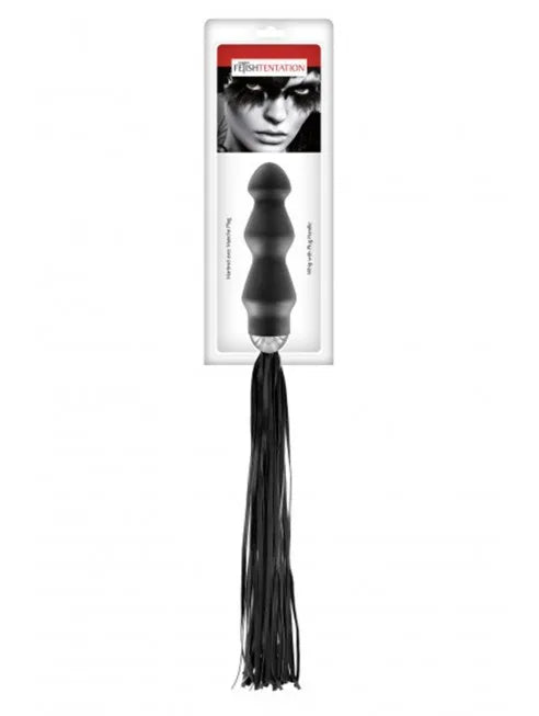 Martinet avec manche chapelet anal noir Fetish Tentation - CC570402