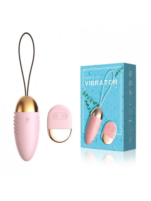 Oeuf vibrant rose avec télécommande à piles - TOD083PNK