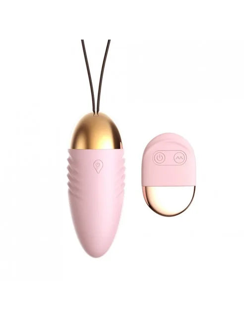 Oeuf vibrant rose avec télécommande à piles - TOD083PNK