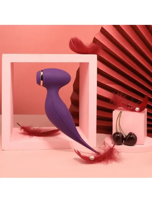 Oiseau du Paradis - Vibromasseur 2 en 1 violet - CR-820PUR
