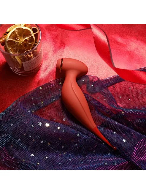 Oiseau du Paradis - Vibromasseur 2 en 1 rouge - CR-820RED