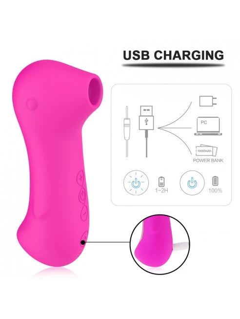 Stimulateur clitoridien par une vibration par membrane USB