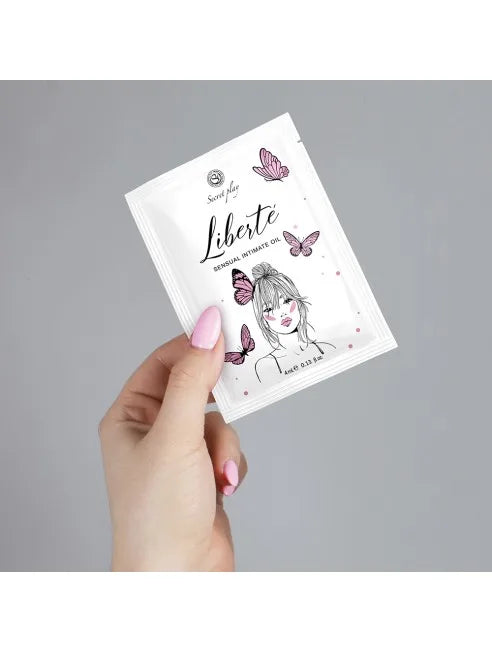 Dosette 2 en 1 Lubrifiant et huile de massage fraise à la crème chauffant - SP3610