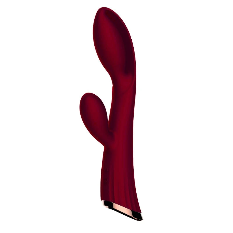 Vibromasseur rouge avec stimulateur de clitoris LRIS USB