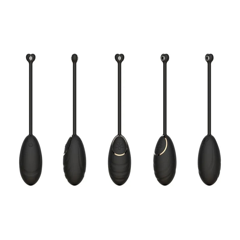 Œuf vibrant noir avec télécommande USB