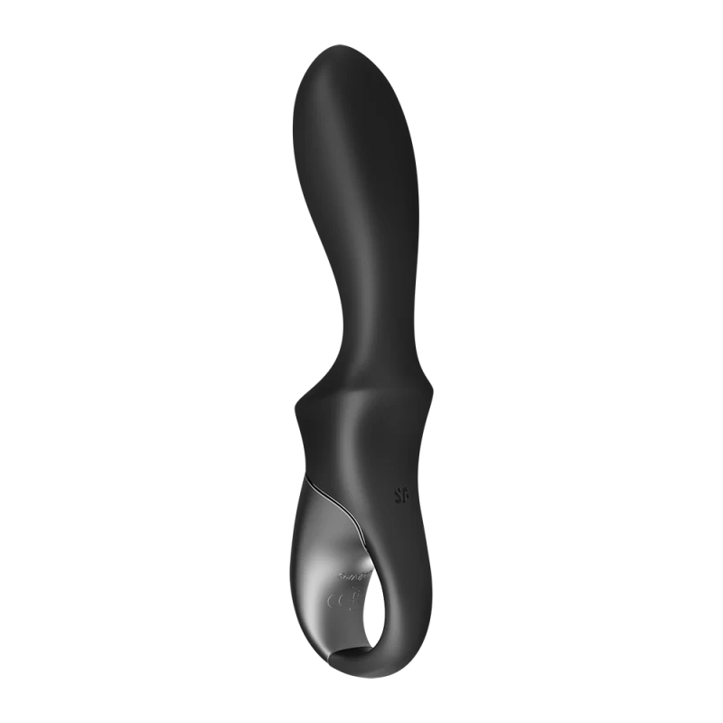 Vibromasseur noir USB, chauffant et connecté Heat Climax Satisfyer