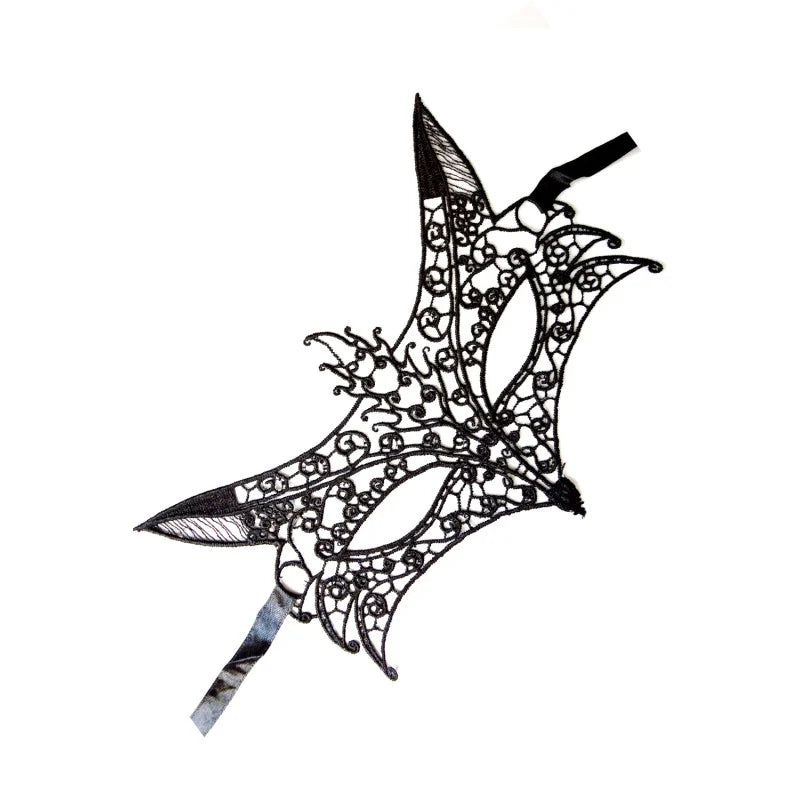 Masque souple dentelle noire