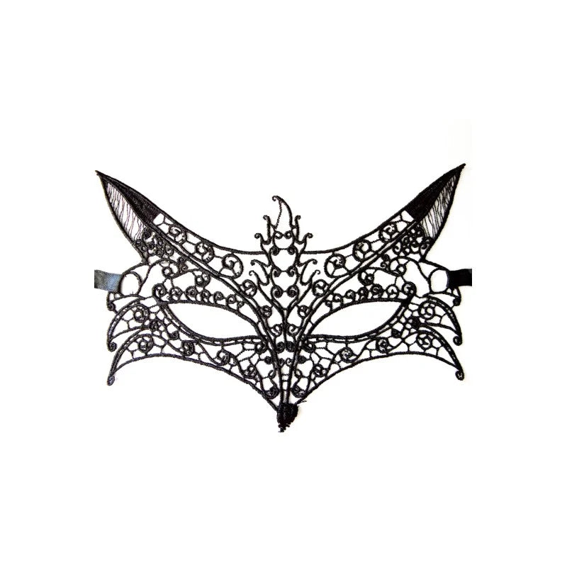 Masque souple dentelle noire