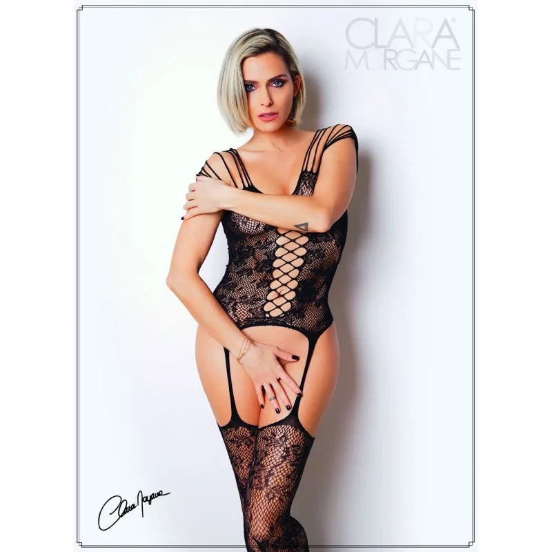 Bodystocking imprimé florale - Le Numéro 10 - Collection Bodystocking