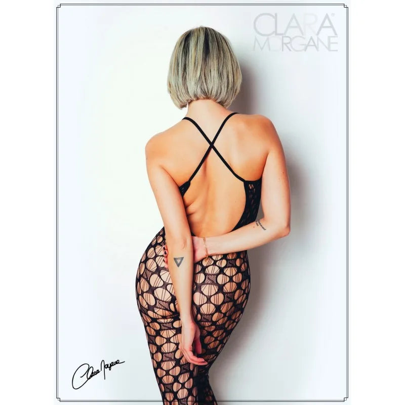 Bodystocking en résille avec maille large - Le Numéro 11 - Collection Bodystocking