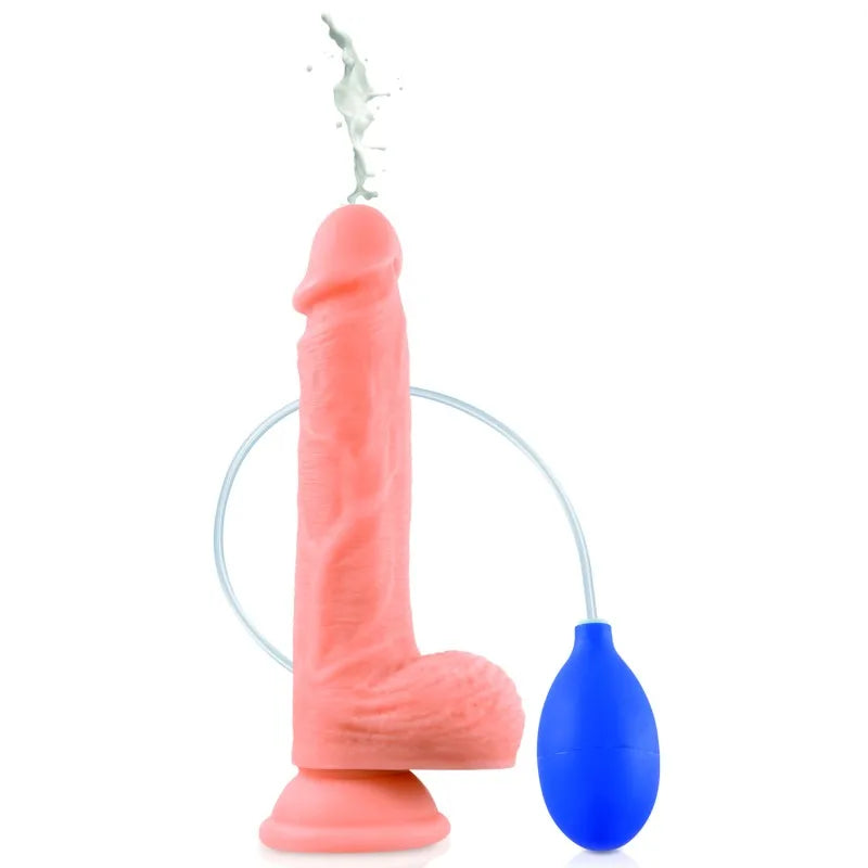 Gode ventouse réaliste éjaculateur 21,5 cm