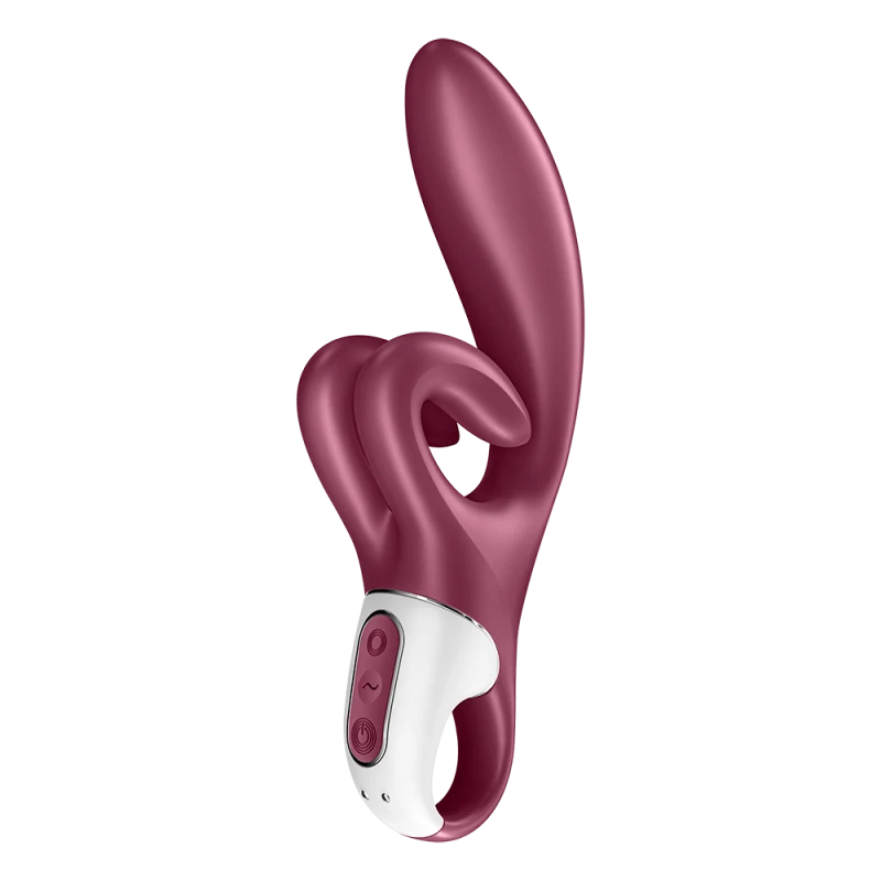 Vibromasseur rabbit point G rouge double stimulation clitoridienne Touch Me Satisfyer