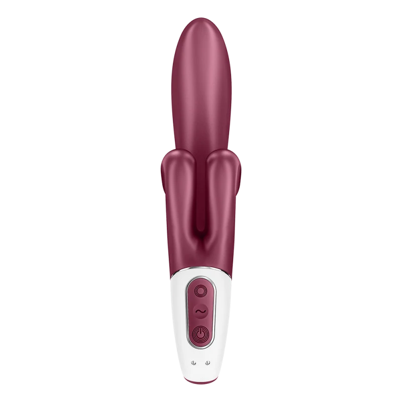 Vibromasseur rabbit point G rouge double stimulation clitoridienne Touch Me Satisfyer