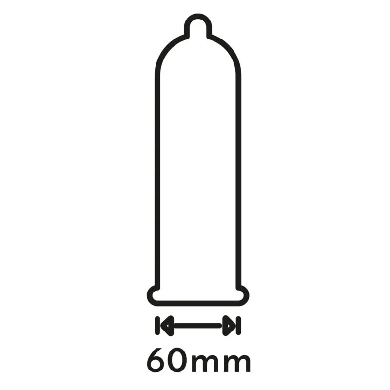 Préservatifs lubrifiés en latex x12 avec réservoir Extra Large 60 mm