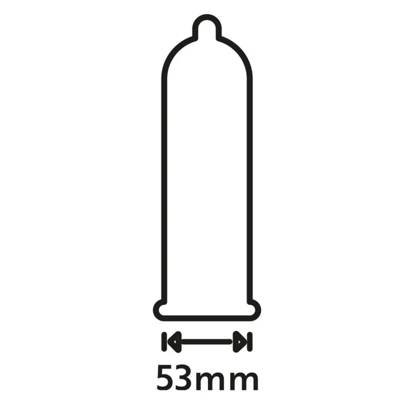 Préservatifs lubrifiés avec picots en latex x12 avec réservoir Extra Fun 53 mm