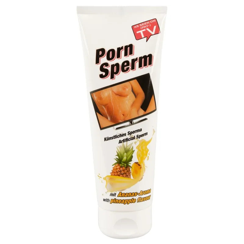 Gel lubrifiant à base d'eau arôme ananas, imitation sperme 250 ml