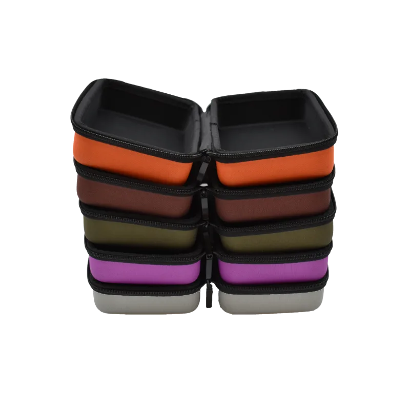 Boite de rangement coquée couleur violette