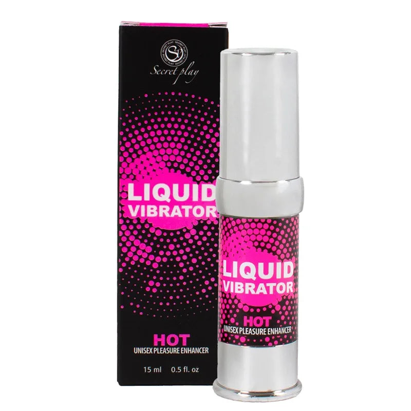 Liquide vibrant effet chauffant arôme fraise à la crème unisexe 15ml