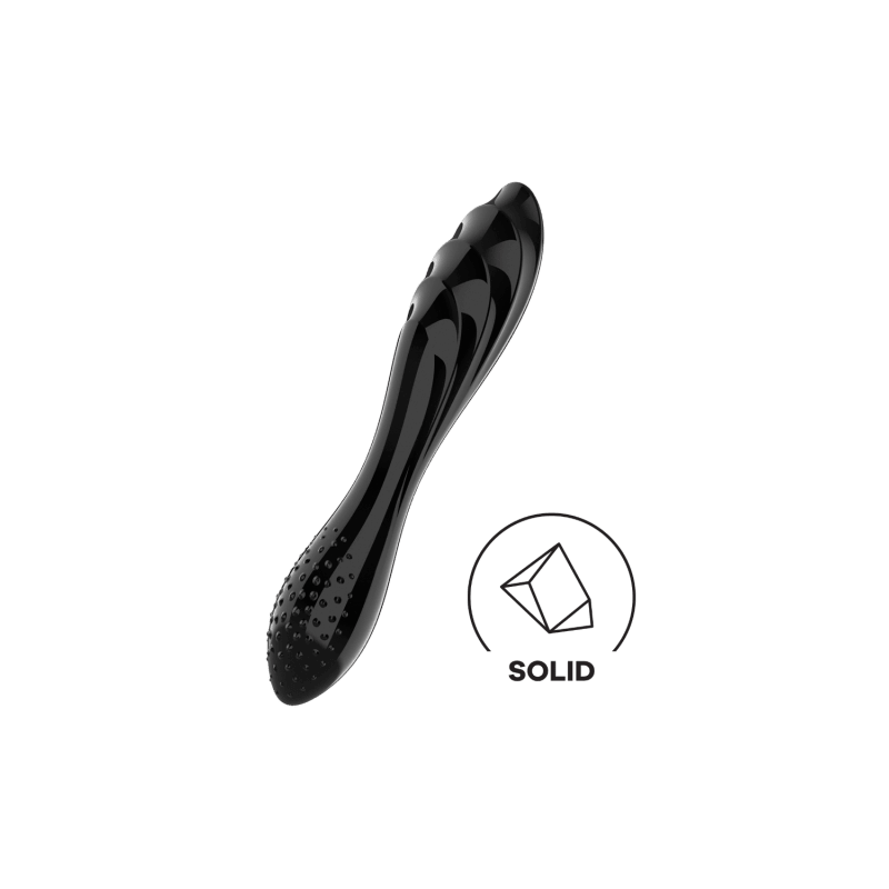 Gode en verre noir haute qualité Dazzling Crystal 1 Satisfyer