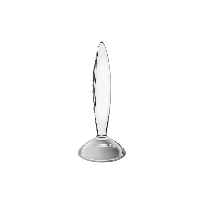 Gode anal en verre borosilicaté massif transparent Sparkling Crystal Satisfyer
