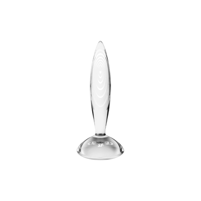 Gode anal en verre borosilicaté massif transparent Sparkling Crystal Satisfyer