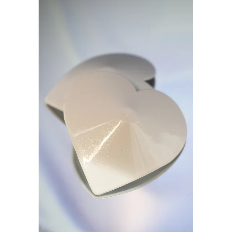 Nipple Métal blanc Cache tétons cœur