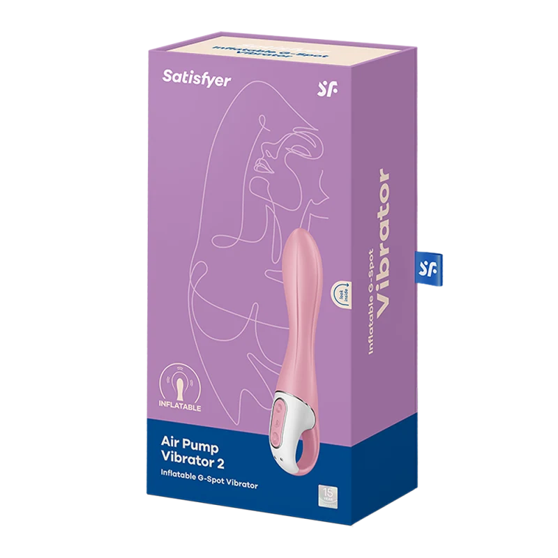 Vibromasseur gonflable G-Spot rose USB Air Pump Vibrator 2 Satisfyer