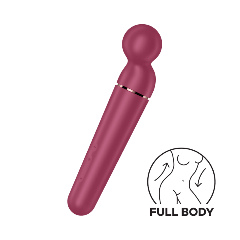 Vibromasseur wand rouge USB 60 vibrations Planet Wand-er Satisfyer