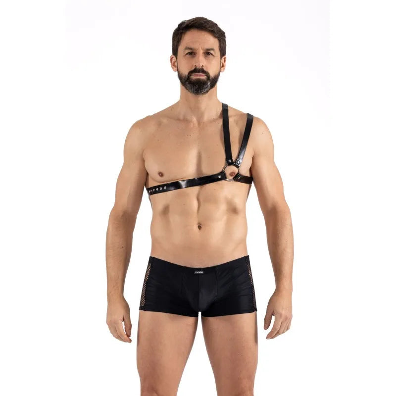 Harnais homme simili cuir double laniÚres sur épaule - LM302400308