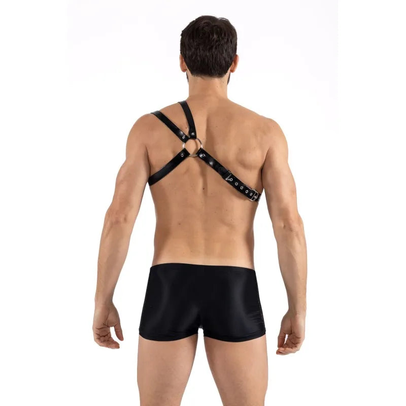 Harnais homme simili cuir double laniÚres sur épaule - LM302400308