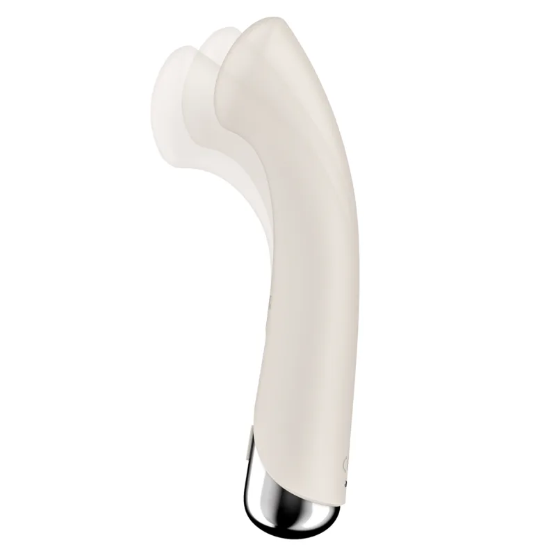Vibromasseur point G tête rotative blanc USB Spinning g-spot 1 Satisfyer