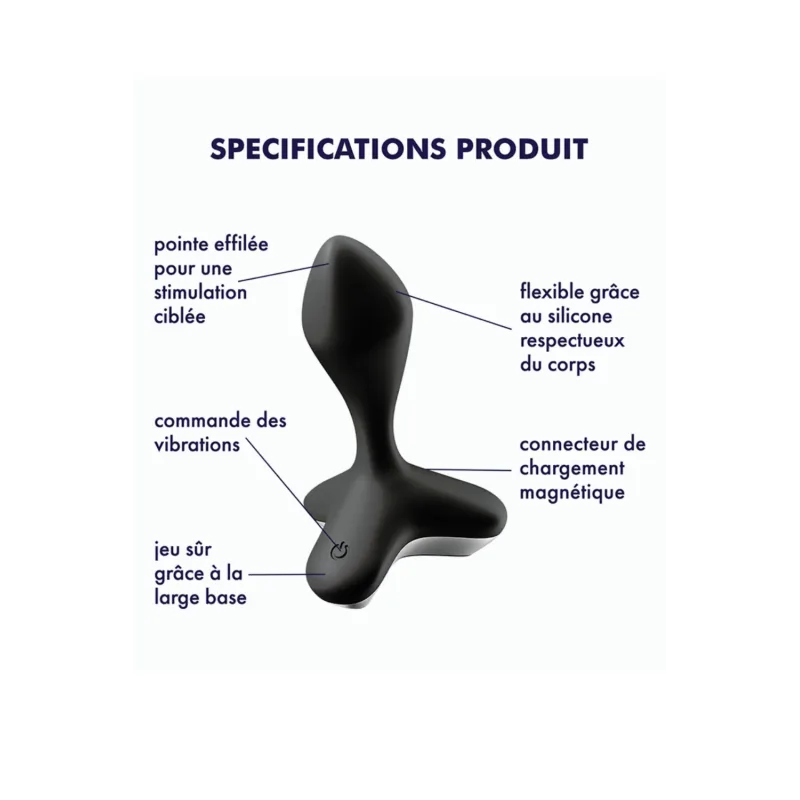 Vibromasseur anal USB noir Game Changer Satisfyer