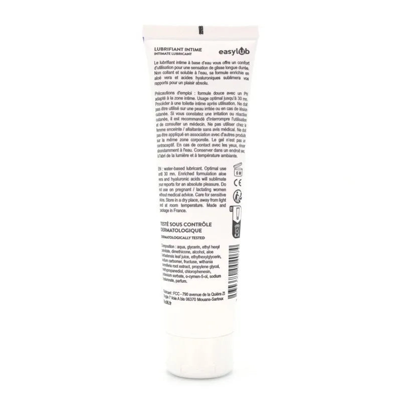 Lubrifiant à base d'eau 100 ml fabriqué en France
