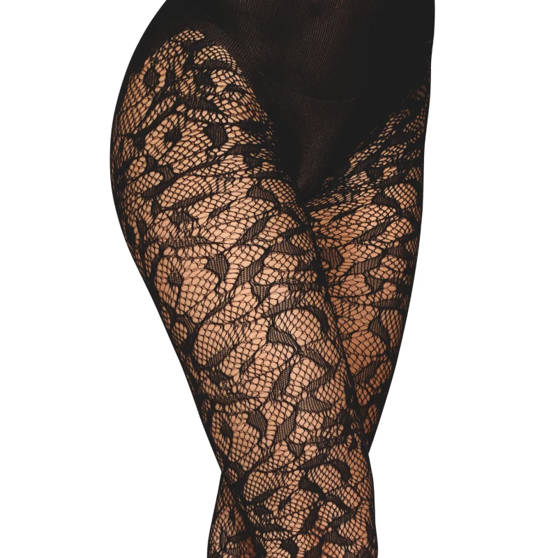 Collant fantaisie noir avec imprimé culotte