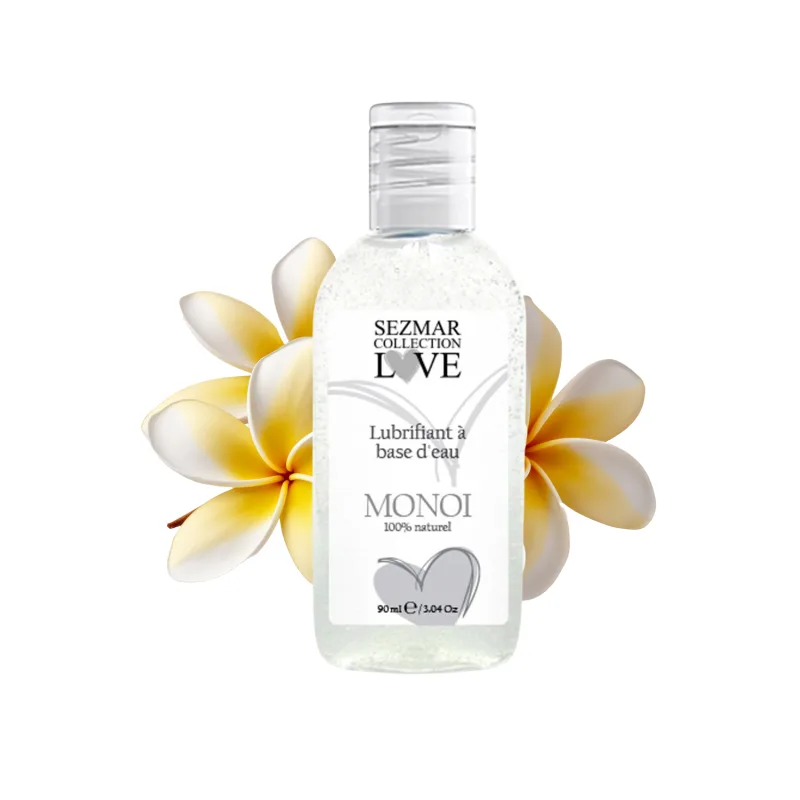 Lubrifiant à base d'eau 100% naturel Monoï 90 ml