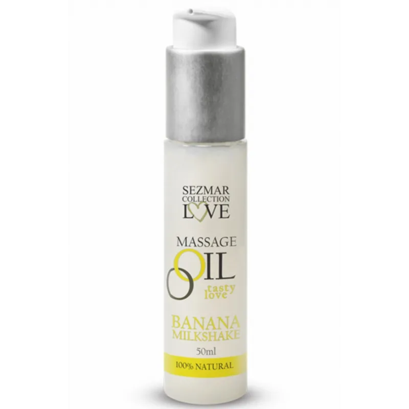 Huile de massage comestible milkshake banane 50ml