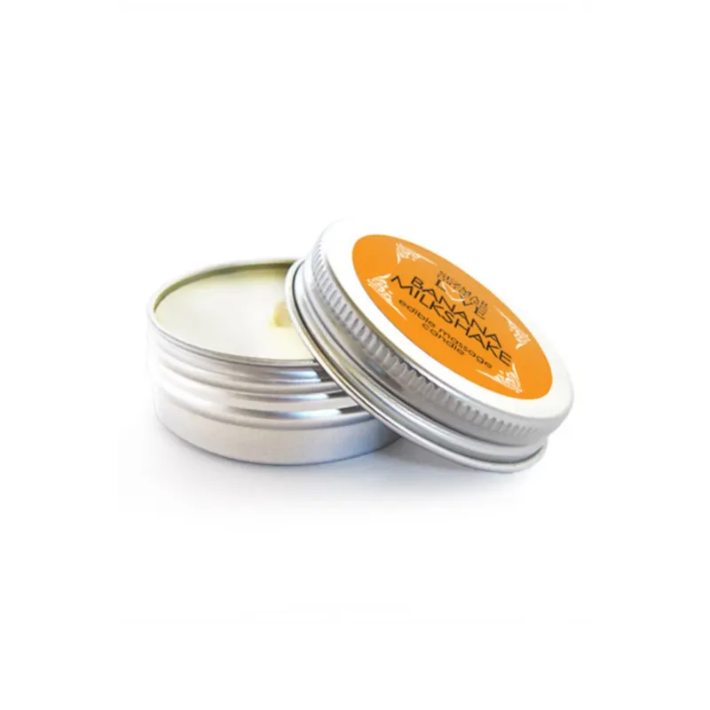 Mini Bougie de massage milshake banane 30ml 100% naturelle
