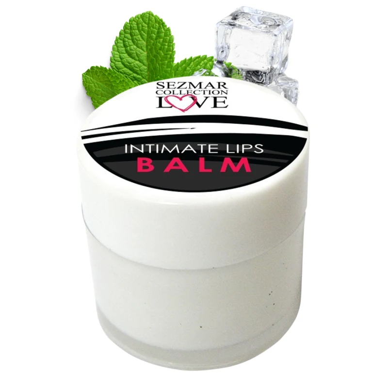 Baume de plaisir menthe effet froid pour lèvres intimes 100% naturel 50 ml