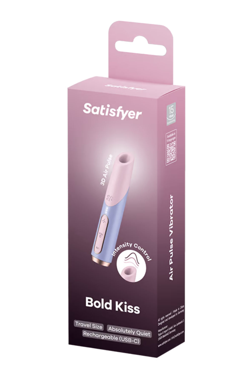 Stimulateur clitoridien de voyage Bold Kiss Satisfyer