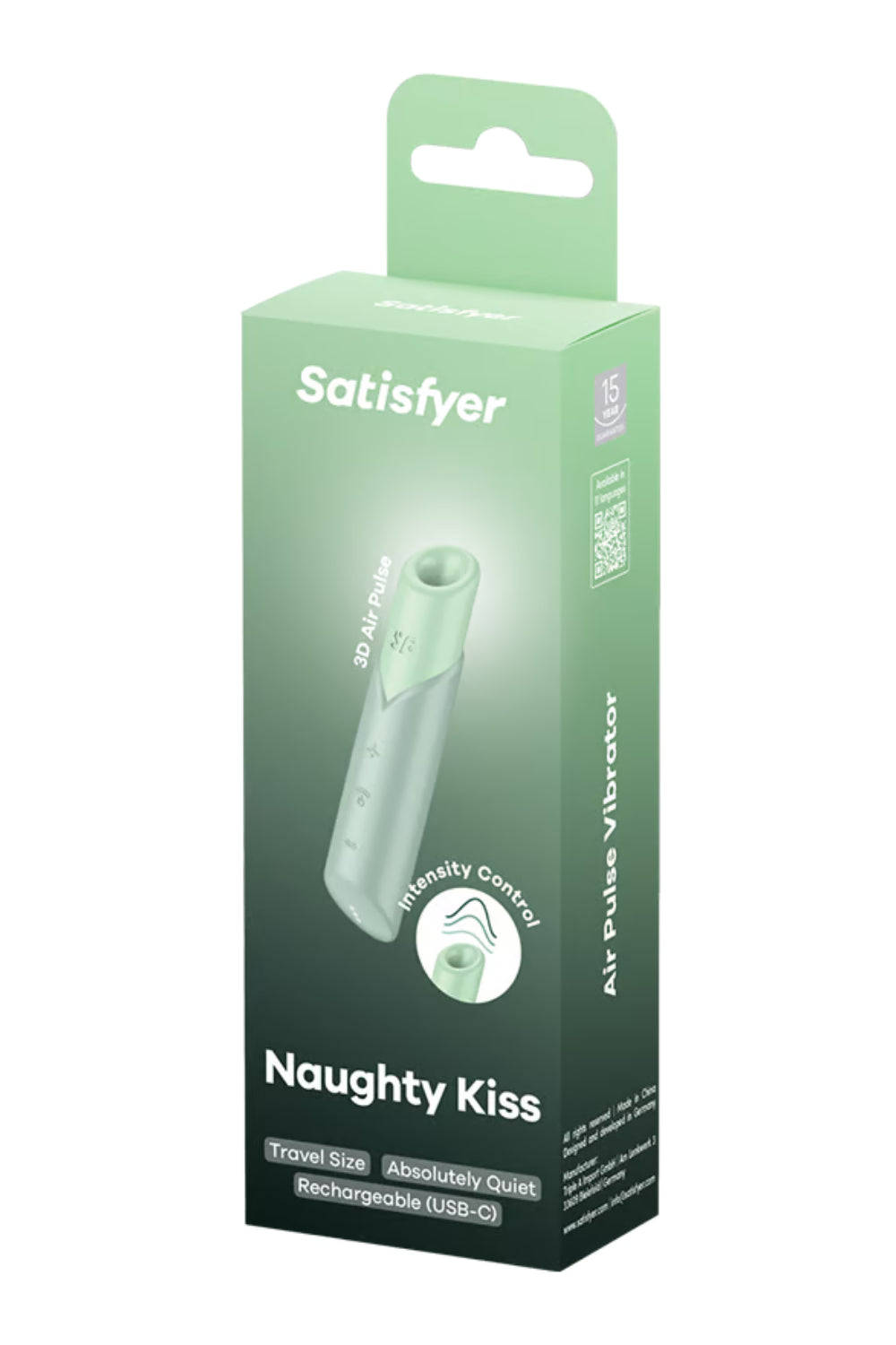 Stimulateur clitoridien de voyage Naughty Kiss Satisfyer