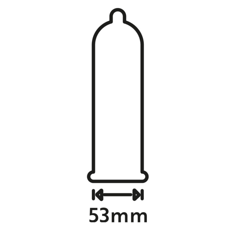 Lot de 1000 préservatifs latex lubrifiés 53 mm