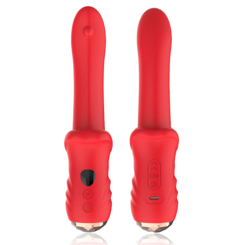 Vibromasseur Rouge Ultra-Souple KISS