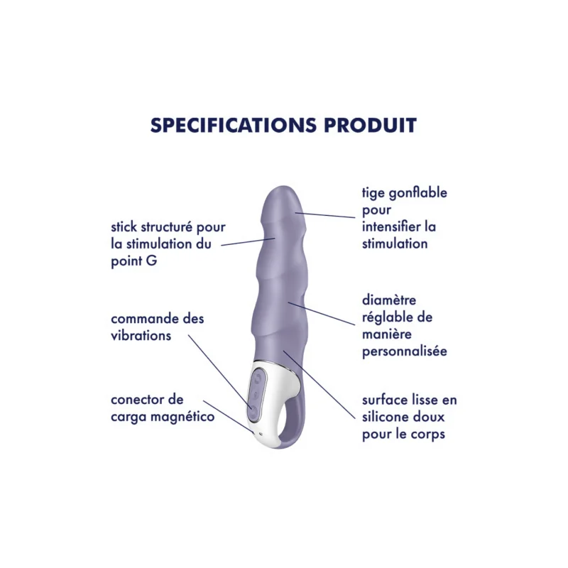 Vibromasseur gonflable Satisfyer Air Pump Vibrator 1