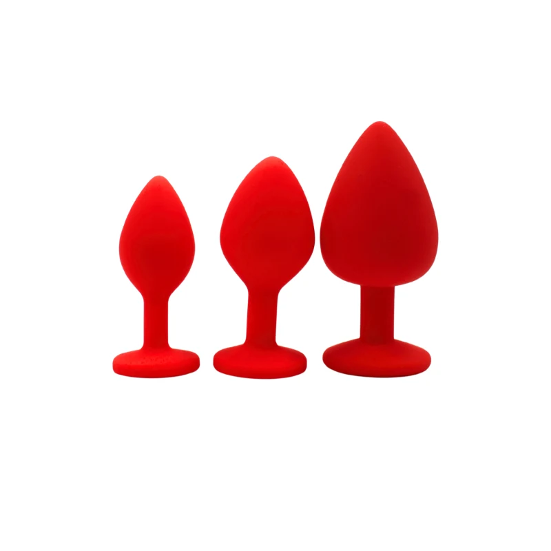 Plug rouge bijou cristal Medium CHERRY