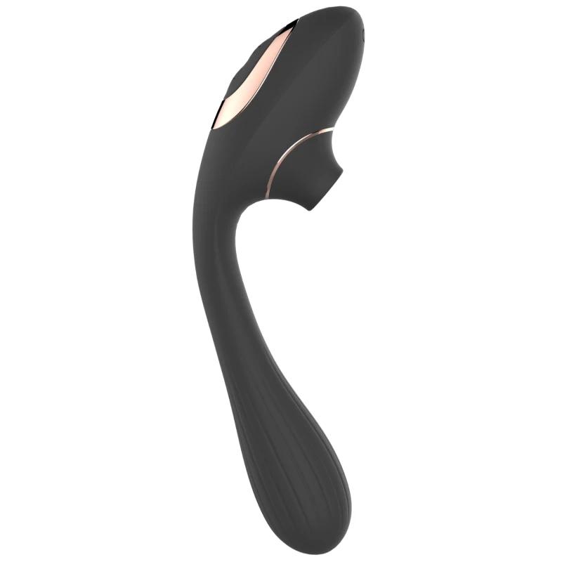Stimulateur Clitoridien & Vibromasseur Point G 2-en-1 DINA Noir