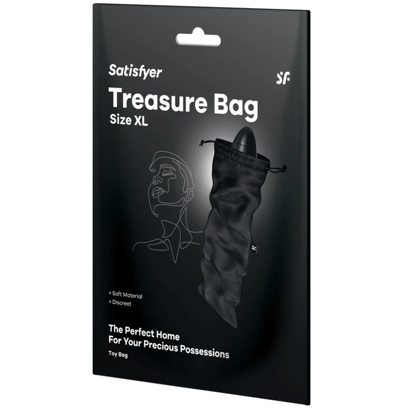 Sac de rangement sextoys noir taille XL Treasure Bag Satisfyer