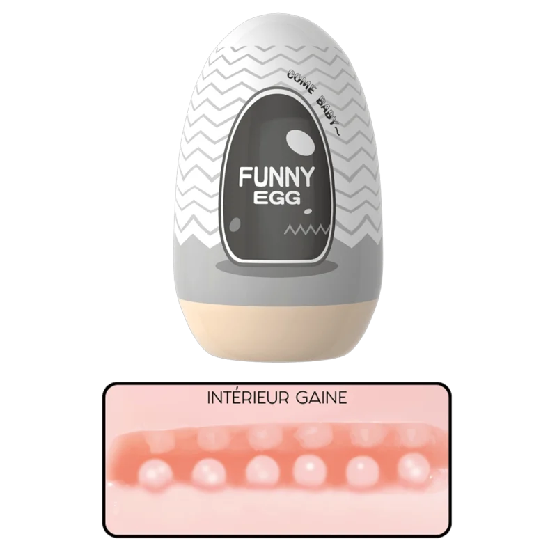 Gaine Masturbatrice Réutilisable FUNNY EGG – Design Réaliste Anus